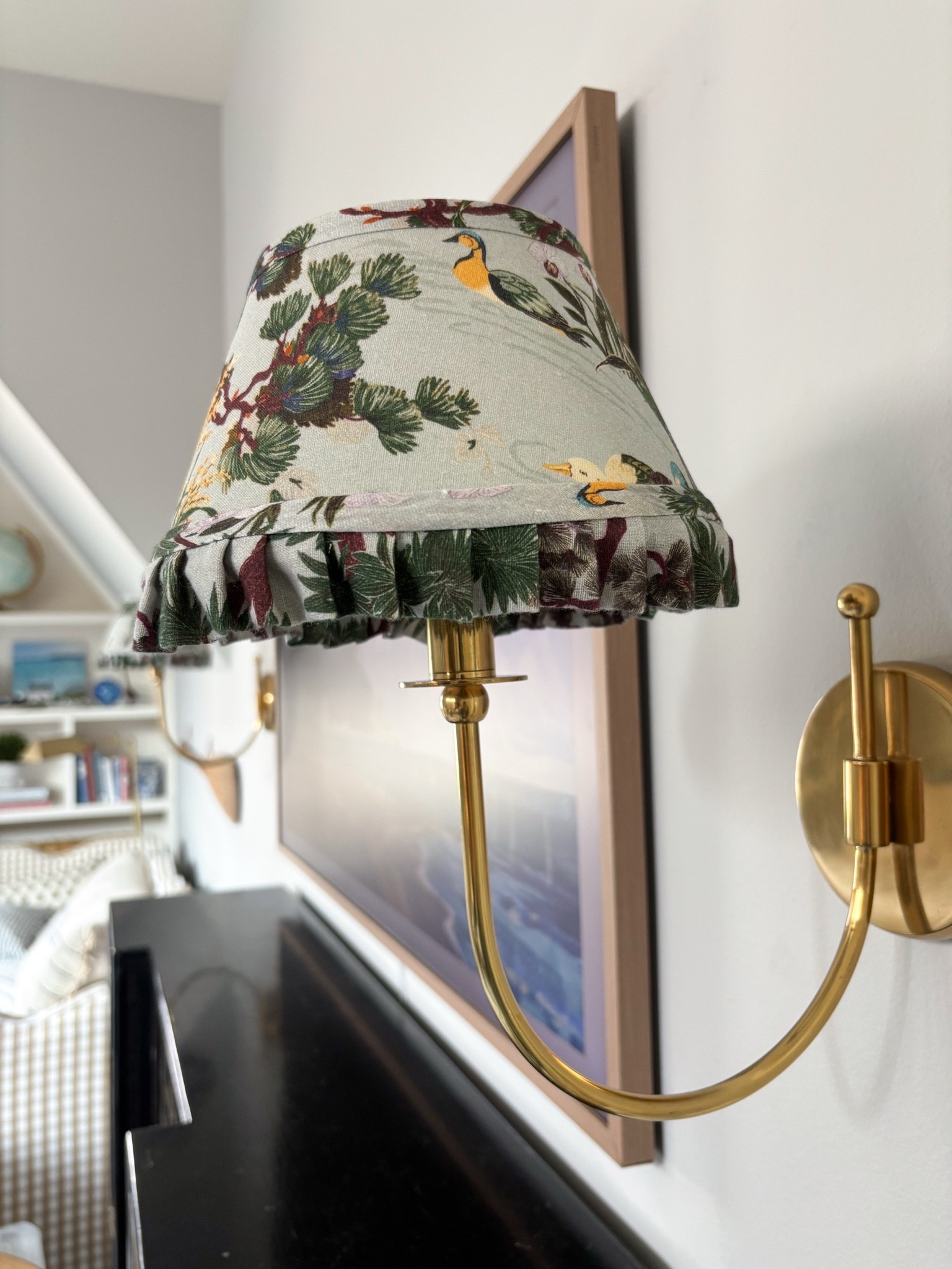 Ruffle shade gold wall sconces + more sources in the Snug

#LTKSaleAlert #LTKHome #LTKSeasonal