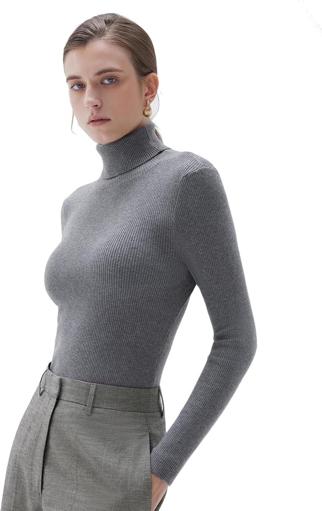 SUUKSESS Women Turtleneck Cashmere Sweater Long Sleeve Shirts Fall Basic Thermal Tops Winter Clot... | Amazon (US)
