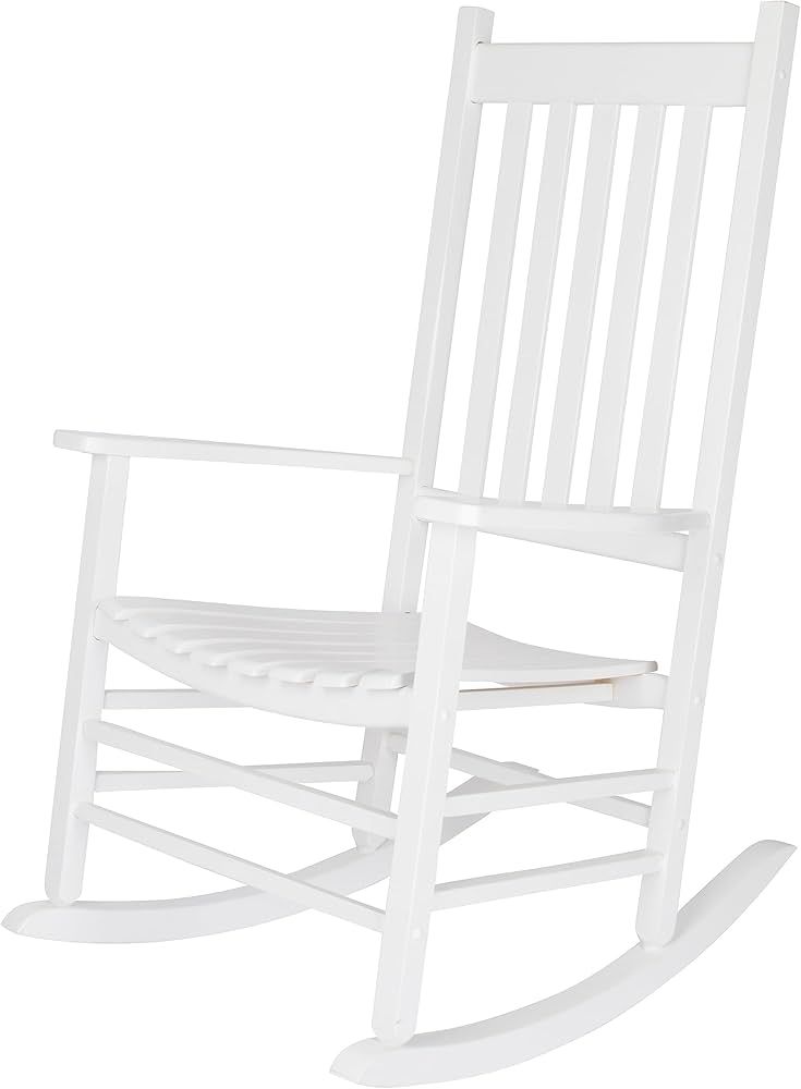 Amazon.com : Shine Company Vermont Porch Rocker – White : Patio, Lawn & Garden | Amazon (US)