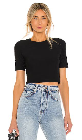 Butter Cropped Tee in Black | Revolve Clothing (Global)