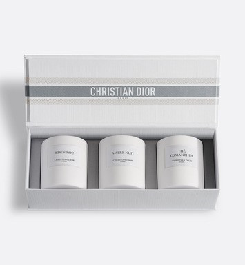 La Collection Privée Christian Dior - 3 Scented Candles - Ambre Nuit, Eden-Roc And Thé Osmanthus - Women | Dior Beauty (US)