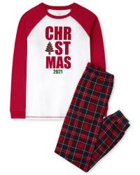 Unisex Adult Matching Family Christmas Tartan Cotton Pajamas | The Children's Place