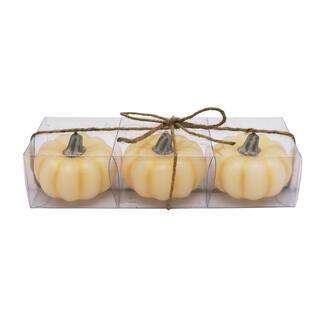 Cream Pumpkin Shaped Candles, 3ct. by Ashland® | Michaels Stores