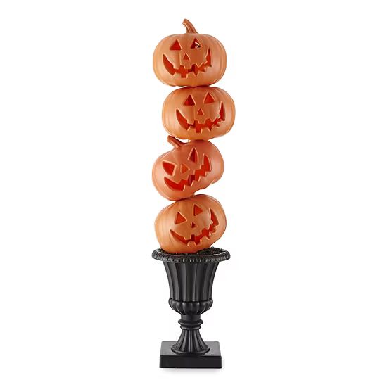 Hope & Wonder Hey Boo Led 4 Stacked Pumpkins Porch Decor | JCPenney