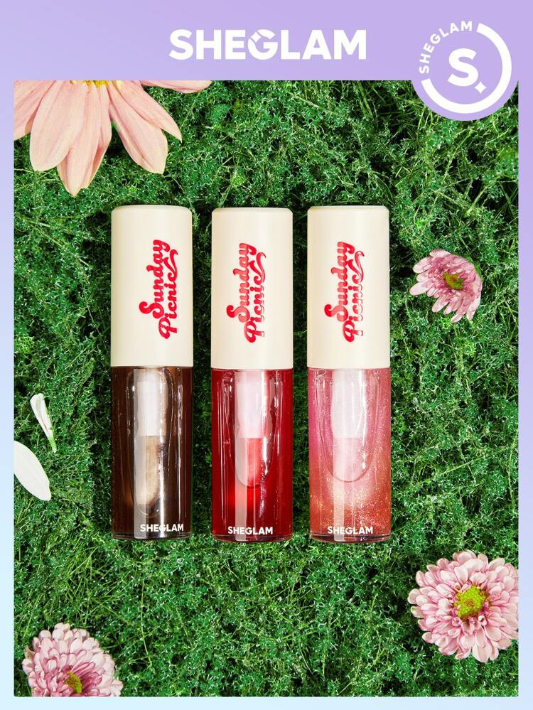SHEGLAM Sunday Picnic Layer cake Lip Oil Set | SHEIN