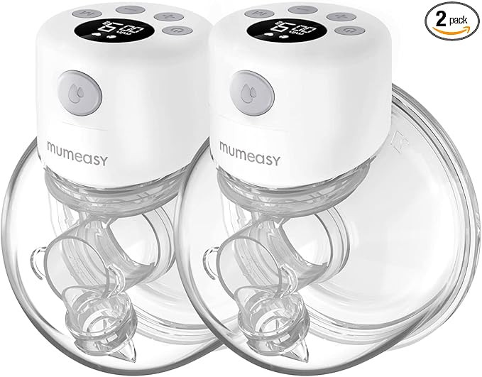 Mumeasy Double Wearable Breast Pump, Portable Hands Free Breast Pump with 2 Modes & 9 Levels, S12... | Amazon (US)