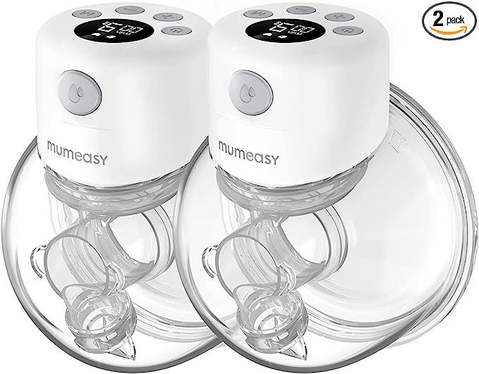 Mumeasy Double Wearable Breast Pump, Portable Hands Free Breast Pump with 2 Modes & 9 Levels, S12... | Amazon (US)