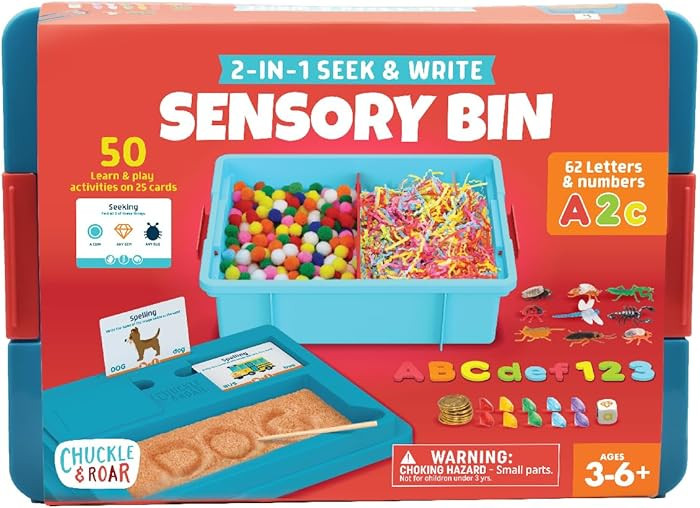 Chuckle & Roar - Sensory Bin - Tactile Learning for Toddlers - Montessori Preschool Activities - ... | Amazon (US)