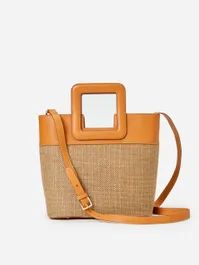 Dalton Woven Hemp & Leather Crossbody | J.McLaughlin