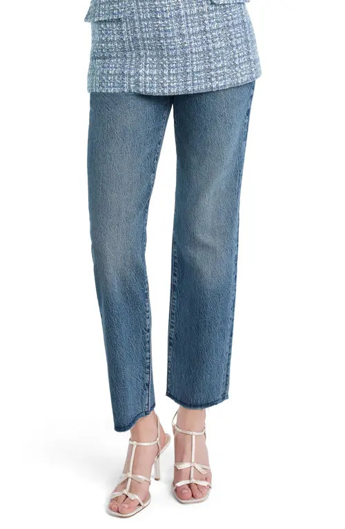 Favorite Daughter The Otto Super High Waist Ankle Boyfriend Jeans in Stowe at Nordstrom, Size 26 | Nordstrom