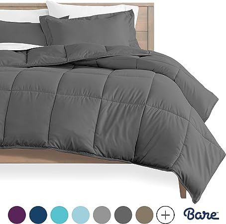 Bare Home Kids Comforter Set - Twin/Twin Extra Long - Goose Down Alternative - Ultra-Soft - Premi... | Amazon (US)