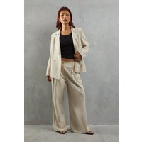 Linen High Waist Wide Leg Trouser | Debenhams UK