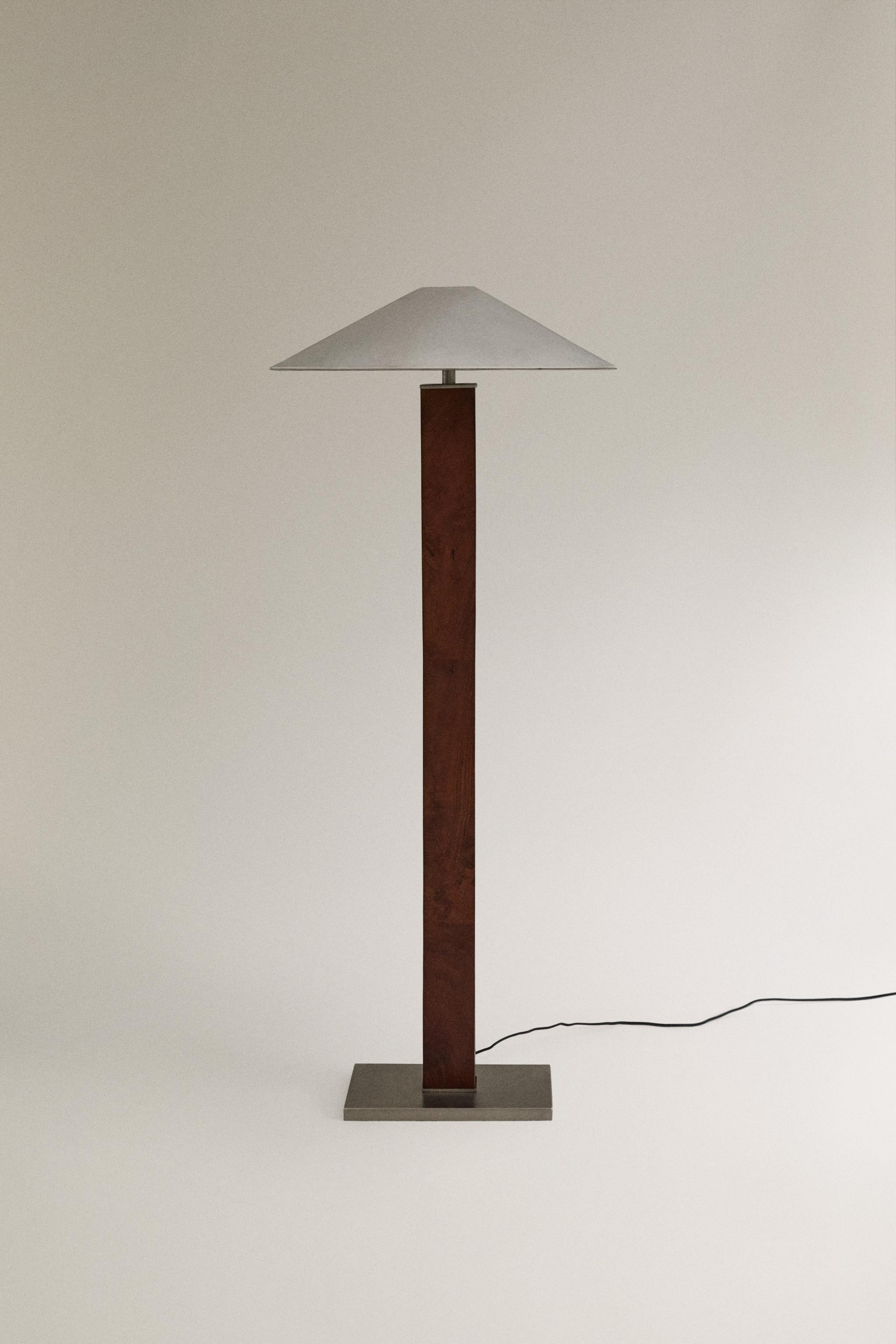 LAMPE PIED MÉTAL ET BOIS | Zara FR