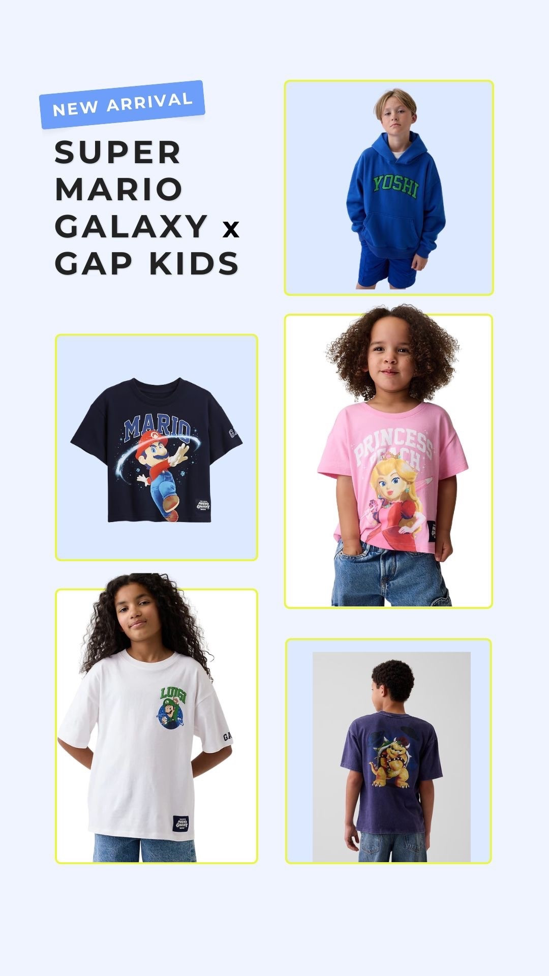 Power up your kids style with the new Super Mario Galaxy collection at Gap! 💫

#LTKKids #LTKBaby