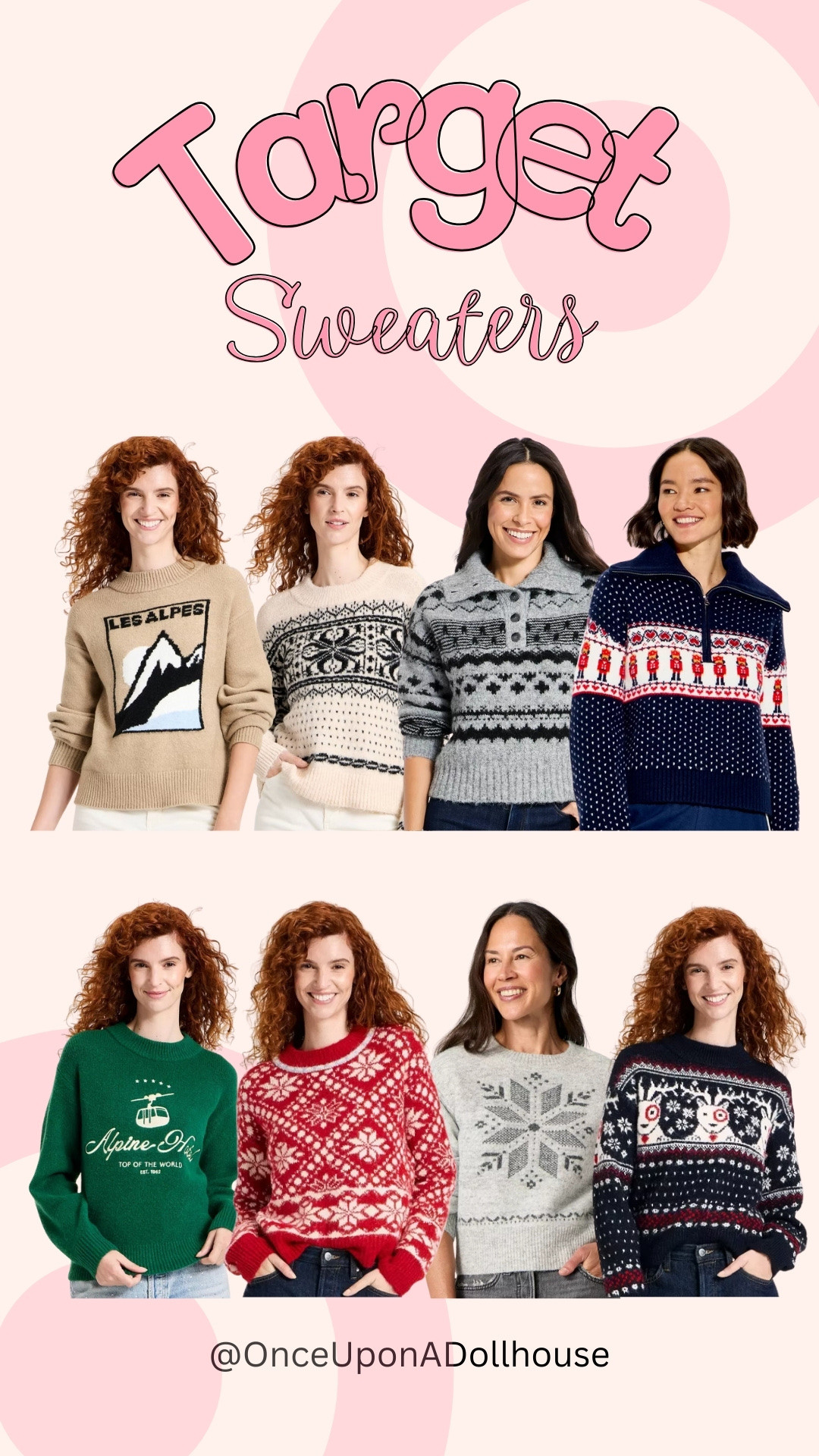 Target holiday sweaters! 

#LTKHoliday #LTKootd #LTKFindsUnder100