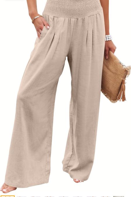 Perfect Summer Vacation Pant or to Wear to Church with a Jean Vest🤍 or to Work. Comes all different colors 

Pants // Summer Pants// Summer Outfit//Palazzo Pants// Beach Pants// Workwear// Jean Vest Outfit // 

#LTKFindsUnder50 #LTKWorkwear #LTKTravel