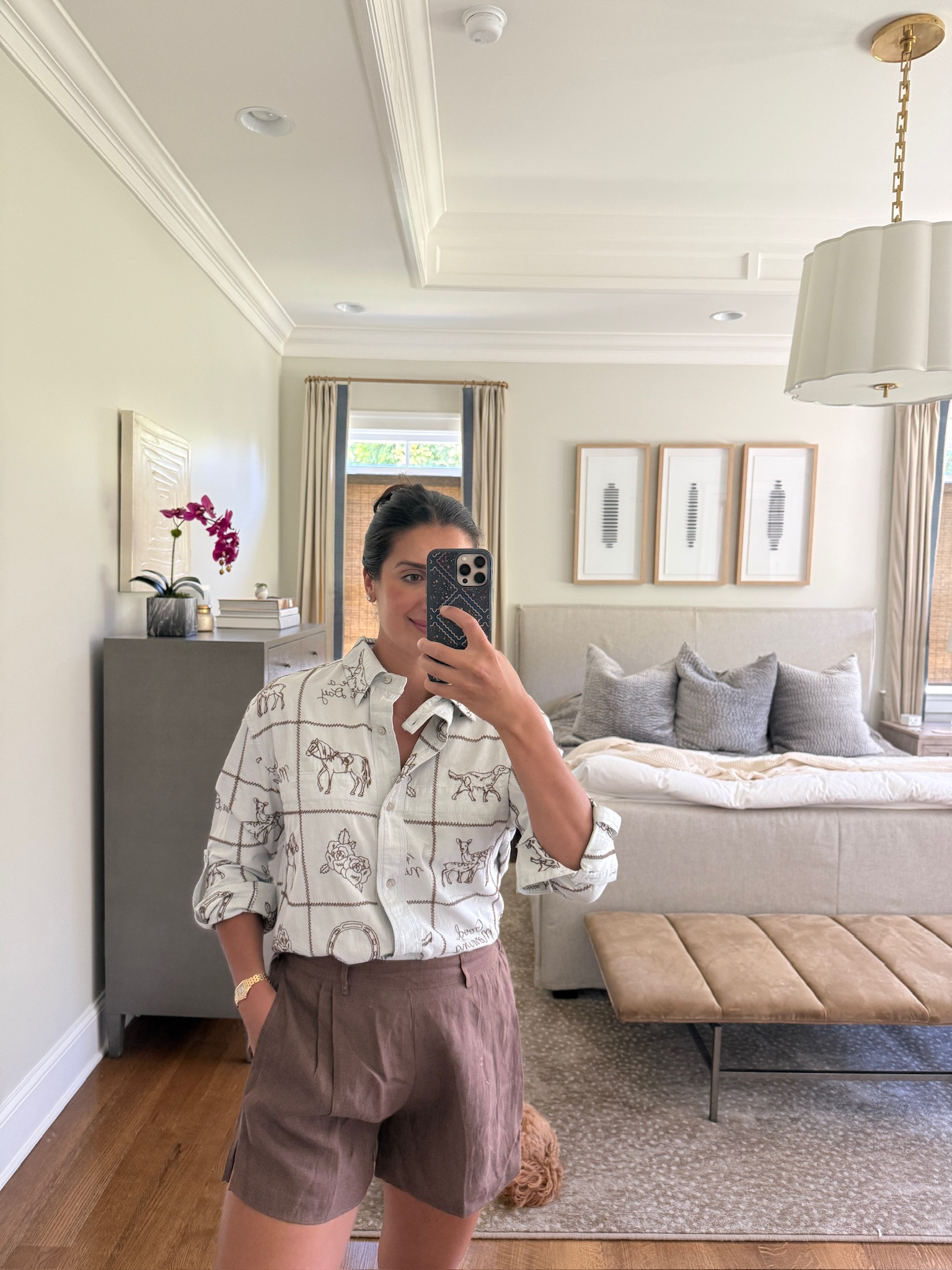 Such a good country shirt!

TTS: M

Shopbop, vitamin a, linen shorts, rodeo shirt, summer outfit, cma fest outfit, stage coach, country outfit inspo women’s, Grace white

#LTKootd #LTKgrwm #LTKSeasonal