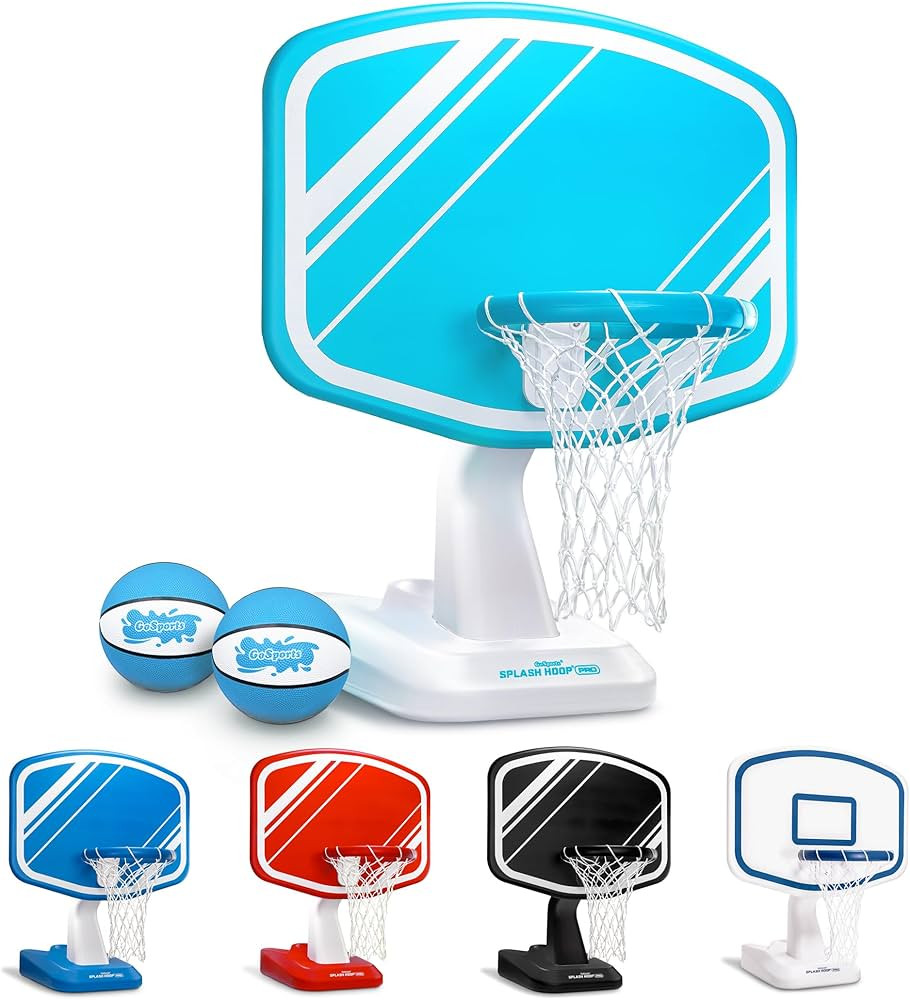 GoSports Splash Hoop PRO - Choose Your Color - Swimming Pool Basketball Game, Includes Poolside W... | Amazon (US)