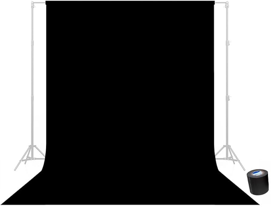 Savage Seamless Background Paper - #20 Black (107 in x 36 ft) with Free 2" x 4yd Black Gaffer Tap... | Amazon (US)