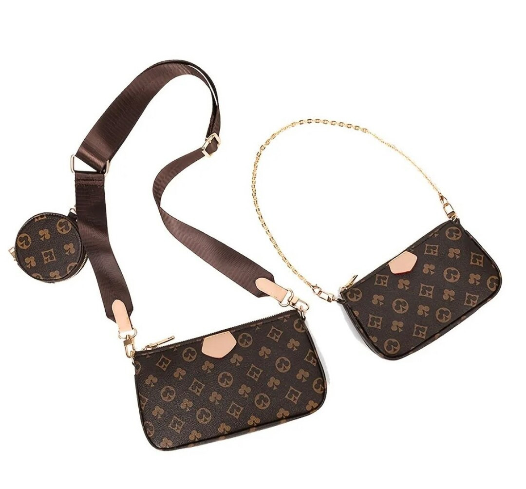 Luxury crossbody bag, with coin purse, shoulder bag 3 pieces | Etsy (US)