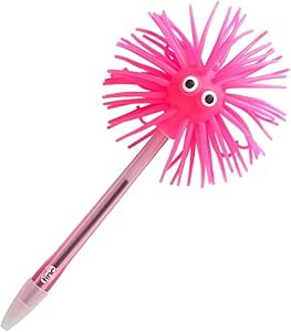 Tinc, Leuchtender Kugelschreiber Fuzpenbl mit Silikondeckel, Fuzzy-Muster, Blaue Tinte, Wackelkop... | Amazon (DE)