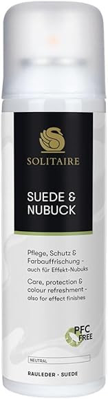 Solitaire Velour Nubuck and Suede Leather Spray 200 ml, Colour Restoration and Waterproofing for ... | Amazon (DE)