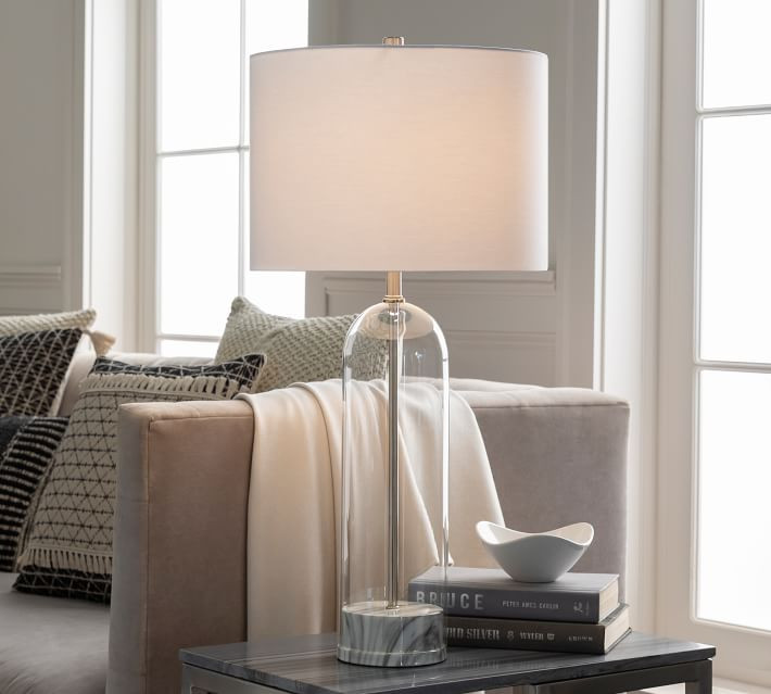 Belorun Hand-Blown Glass Table Lamp | Pottery Barn (US)