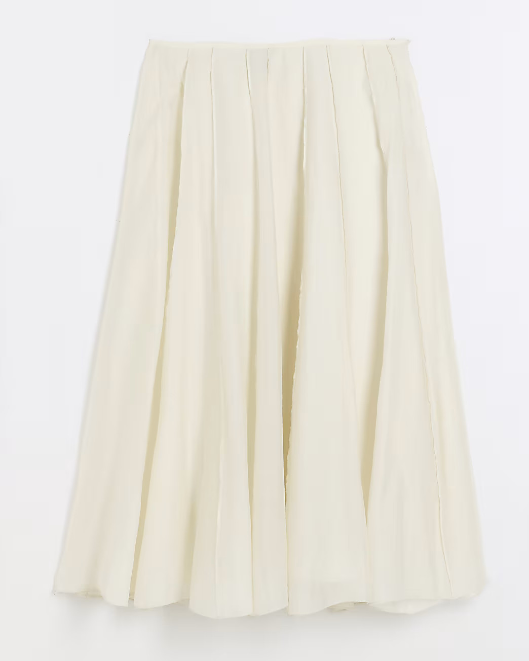 Cream Midi Skirt | River Island UK & IE