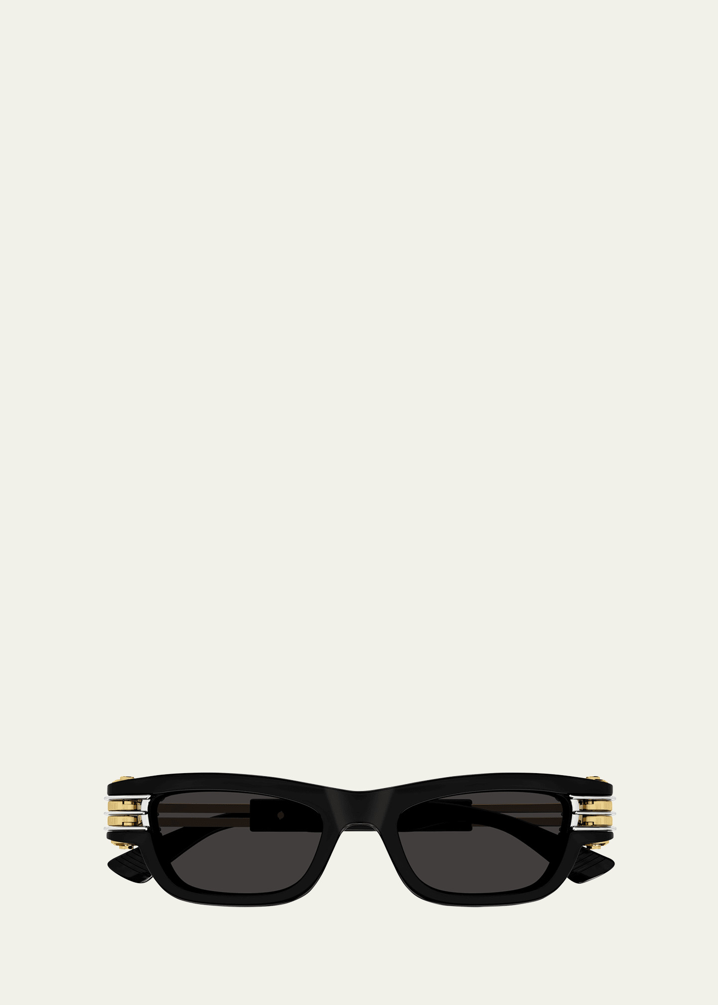 Bottega Veneta Bolt Plastic Rectangle Sunglasses | Bergdorf Goodman