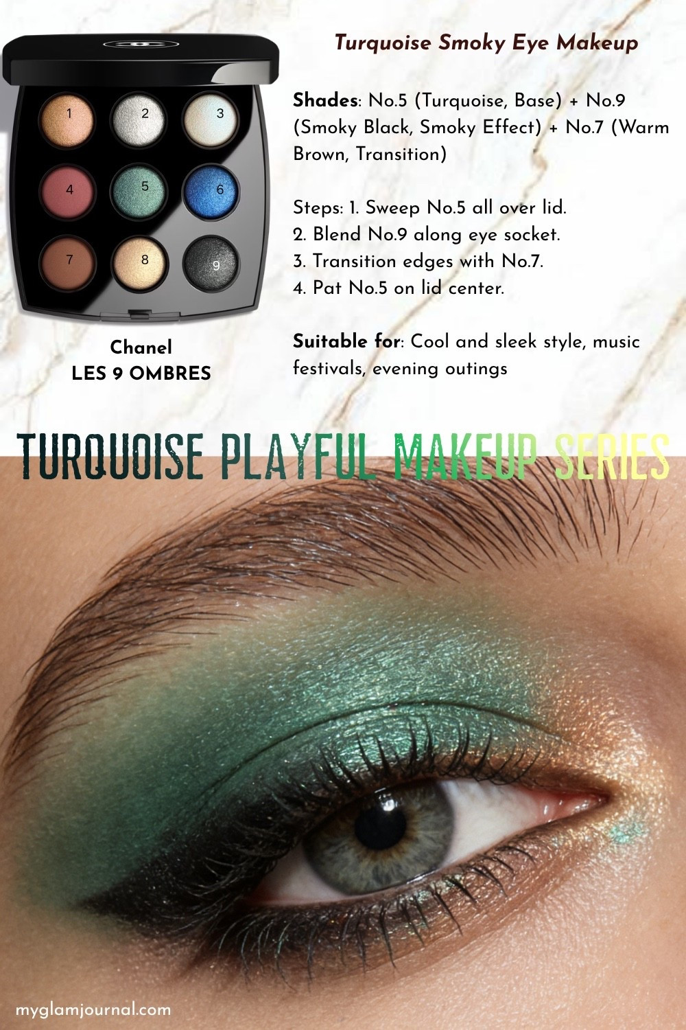 Chanel LES 9 OMBRES Tutorial | Turquoise Smoky Eye Makeup

#LTKBeauty