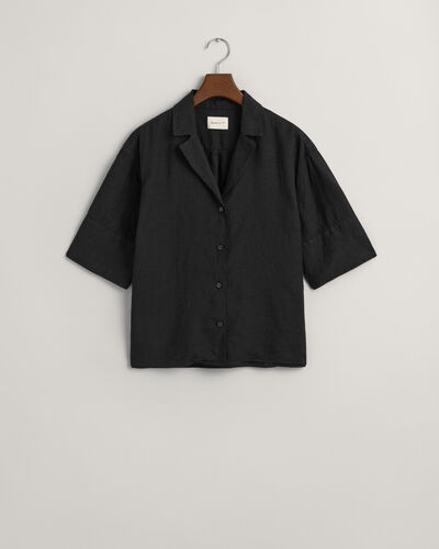 Relaxed Fit Linen Short Sleeve Shirt | Gant