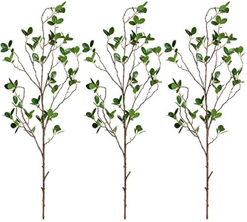 Sunm Boutique Artificial Ficus Branches Leaf Spray, Faux Silky Ficus Tree Twig, Banyan Branches R... | Amazon (US)