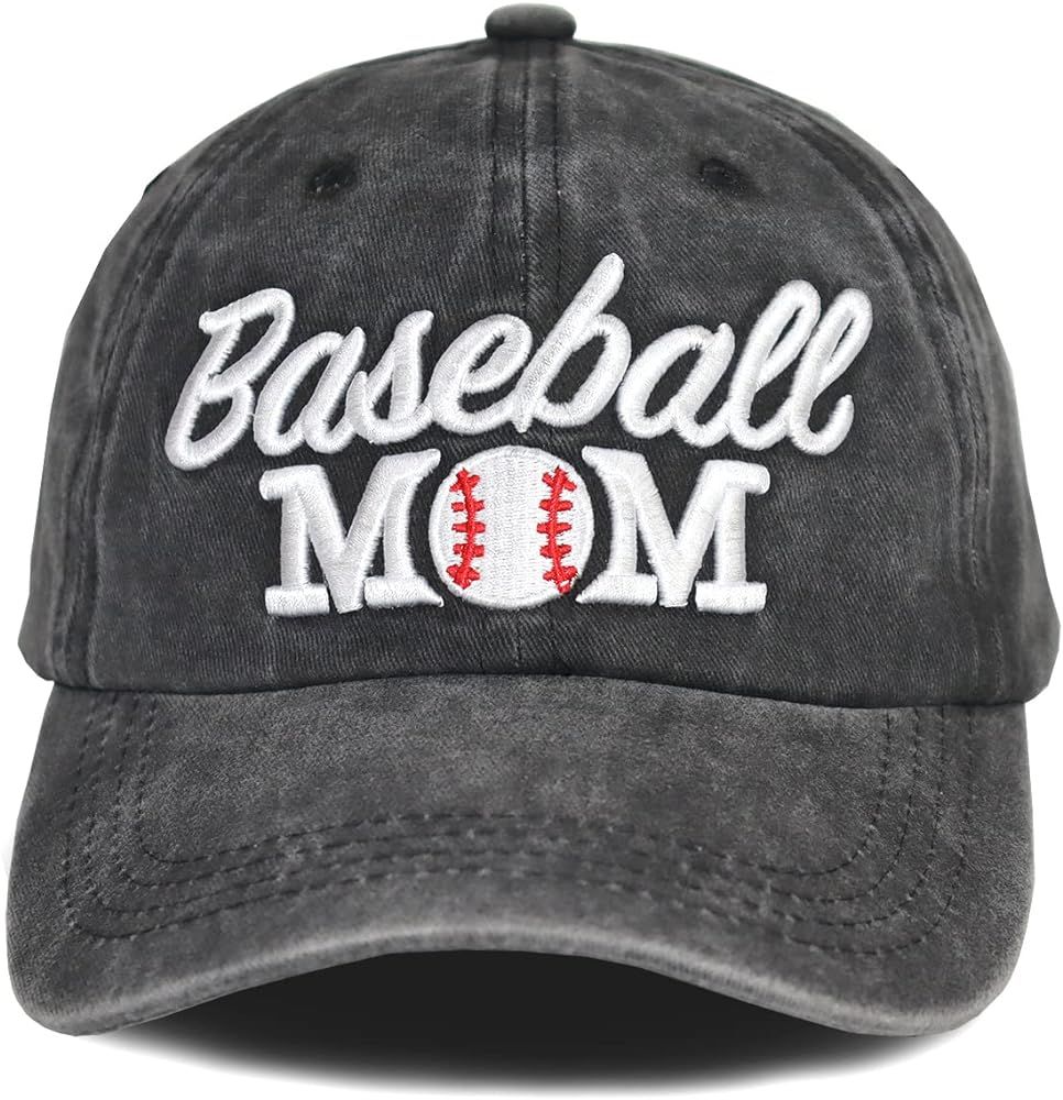 MANMESH HATT Distressed Baseball Mom Dad Hat for Women, Adjustable Washed Embroidered Baseball Ca... | Amazon (US)