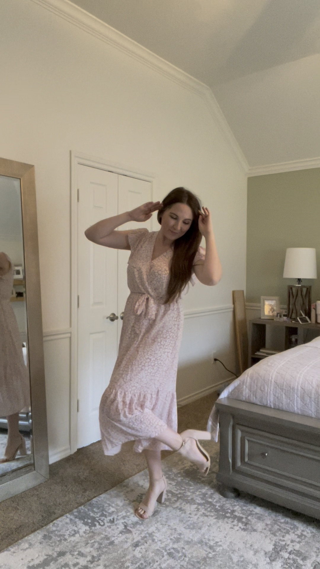 Dress 2 of my Amazon Spring dress haul 🌷
This sweet feminine a line dress in blush had me swooning and feeling so girly. Purchased in a size medium, fit true to size. 

Sizing: 5’7 - size M

#LTKunder50 #LTKbeauty #LTKwedding