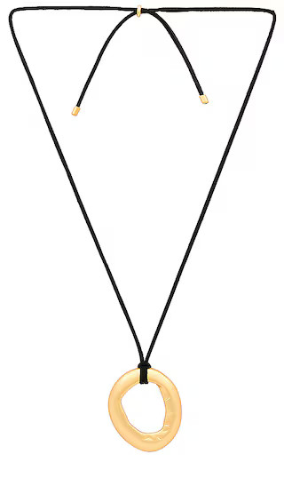 Mini Necklace in Gold & Black | Revolve Clothing (Global)