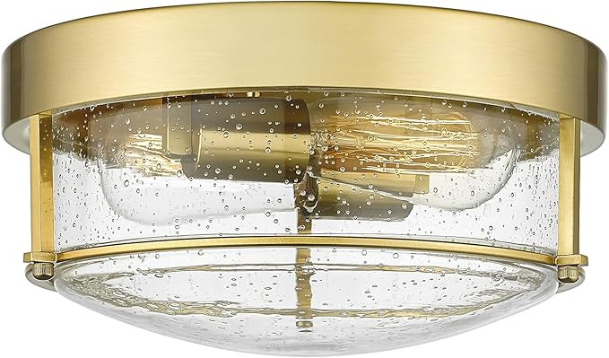 FEMILA 12 Inch Ceiling Light Fixture, 2-Light Flush Mount Light for Bedroom Kitchen Dining Room H... | Amazon (US)