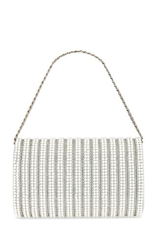 olga berg Bindi Hotfix Clutch in White from Revolve.com | Revolve Clothing (Global)