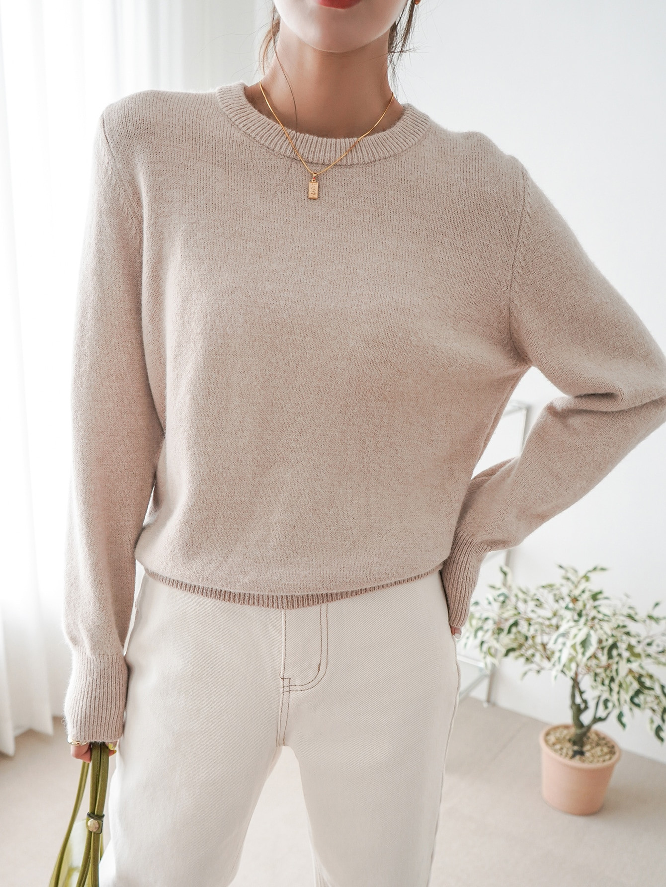 DAZY Solid Crew Neck Sweater | SHEIN