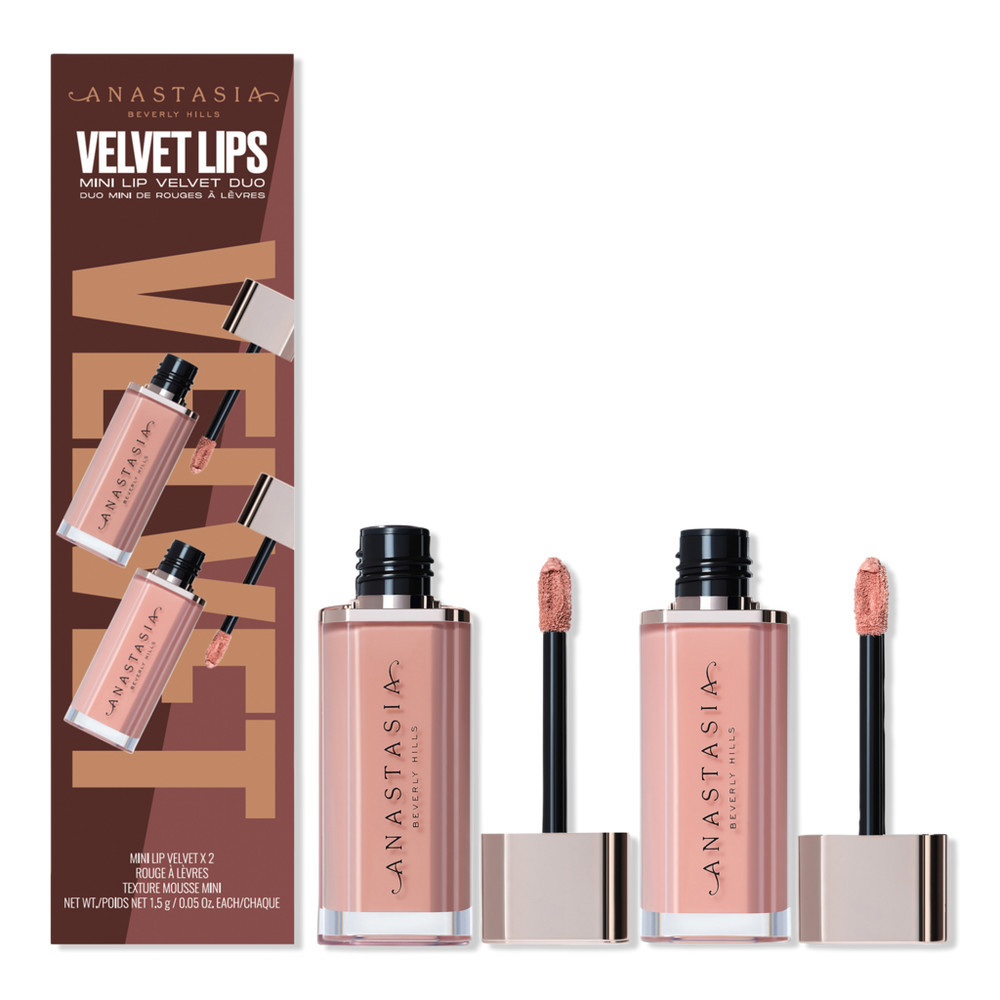 Anastasia Beverly Hills Velvet Lips Mini Lip Velvet Duo - Pure Hollywood + Kiss | Ulta
