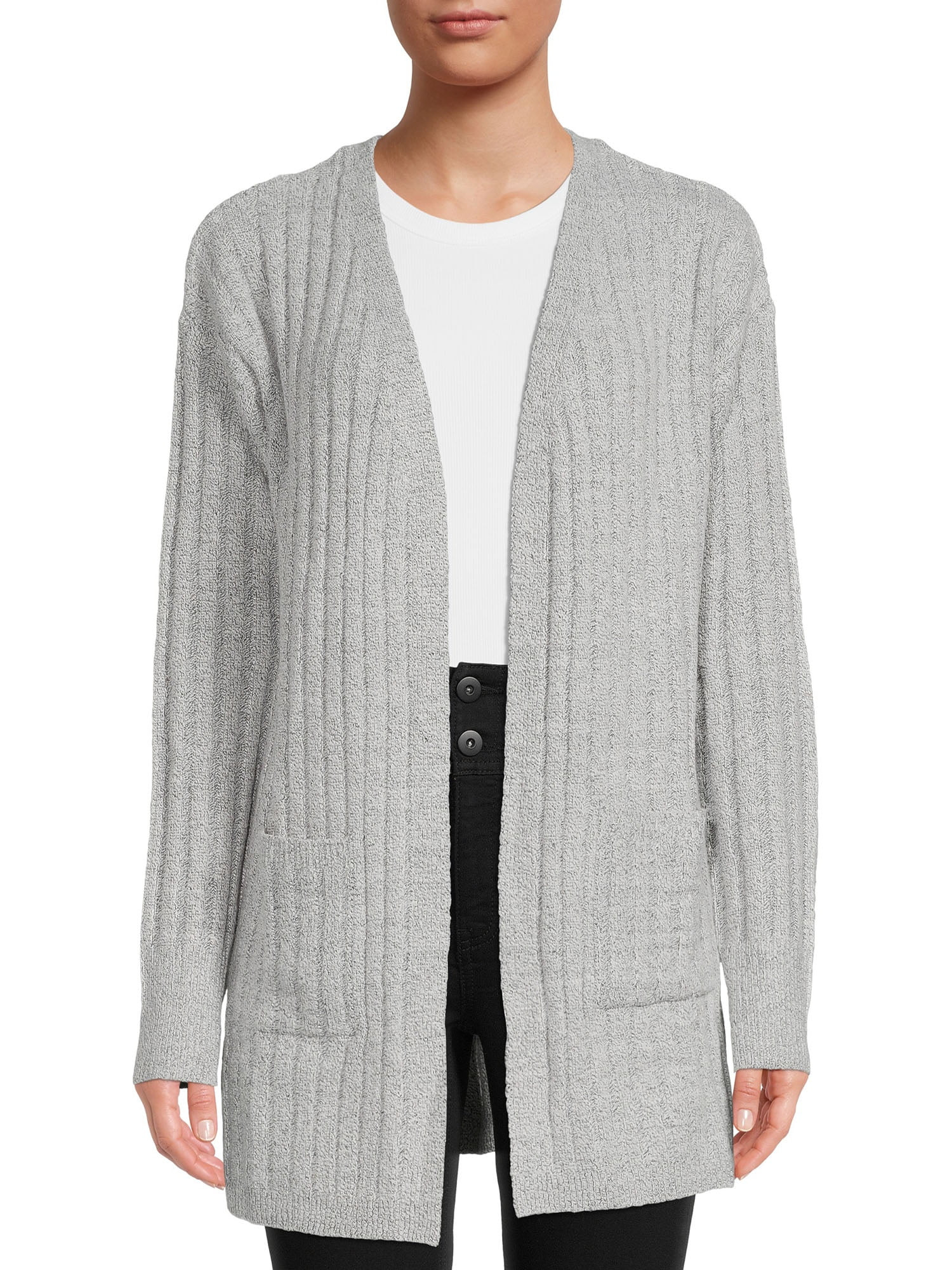 No Boundaries Juniors Lace Up Sweater Cardigan - Walmart.com | Walmart (US)