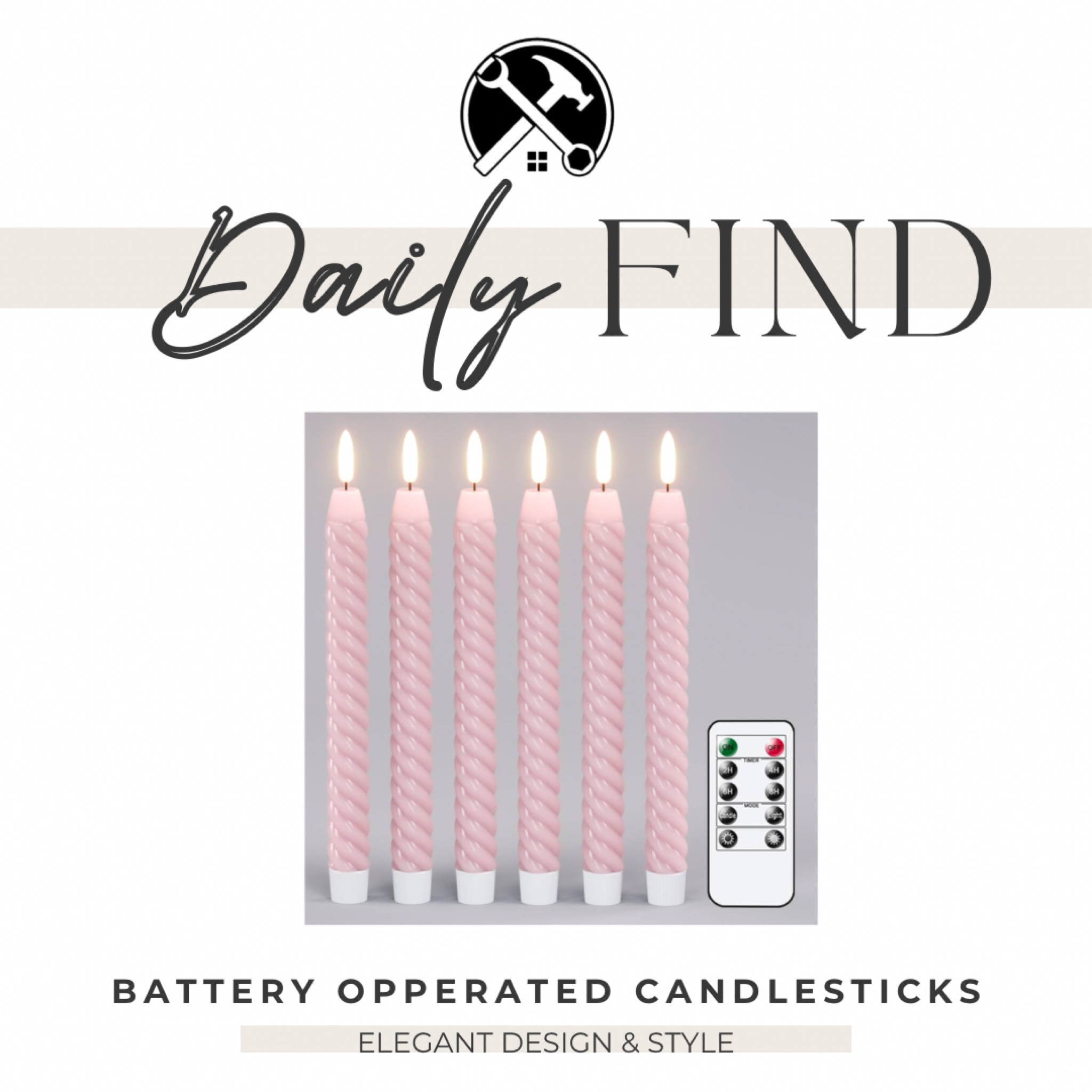 Battery Operated Candlesticks in Blush for Valentines and Spring 

#LTKSeasonal #LTKHoliday #LTKFindsUnder50