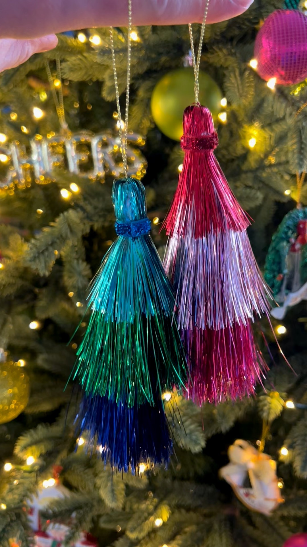 Tinsel tassel ornaments 🎄❤️ Add a little sparkle to your Christmas tree ✨

#LTKHome #LTKHoliday #LTKSeasonal