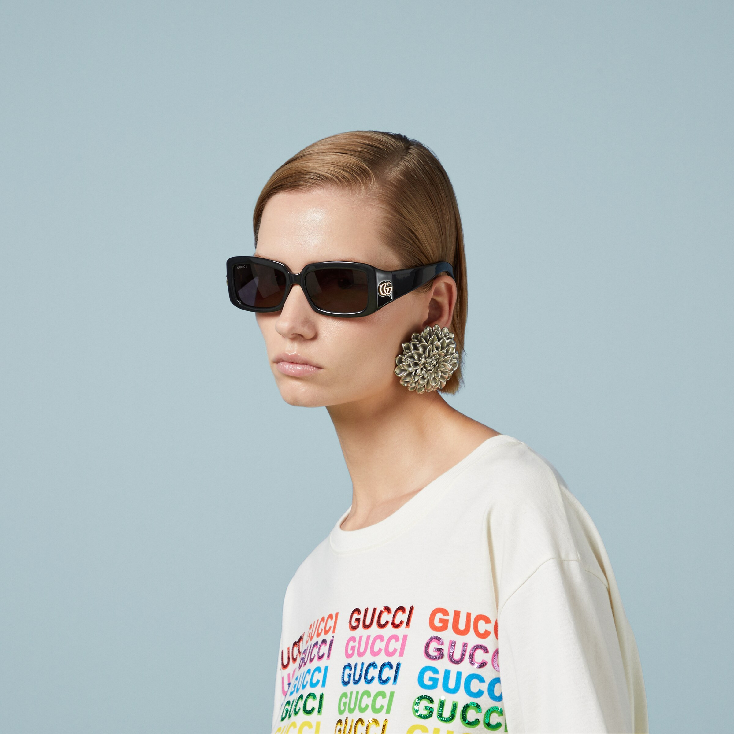 Rectangular frame sunglasses | Gucci (US)