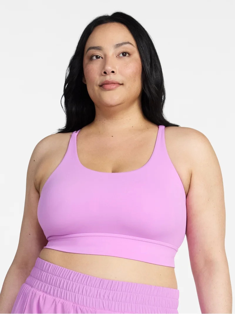 Avia Women’s Strappy Longline Bra, Sizes XS-XXXL | Walmart (US)
