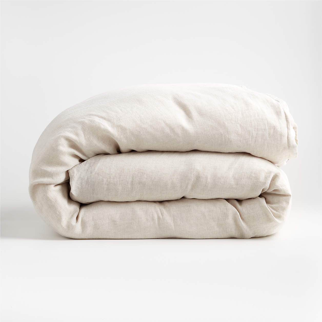 Aire Natural EUROPEAN FLAX -Certified Linen Warm Natural King Duvet Cover + Reviews | Crate & Bar... | Crate & Barrel