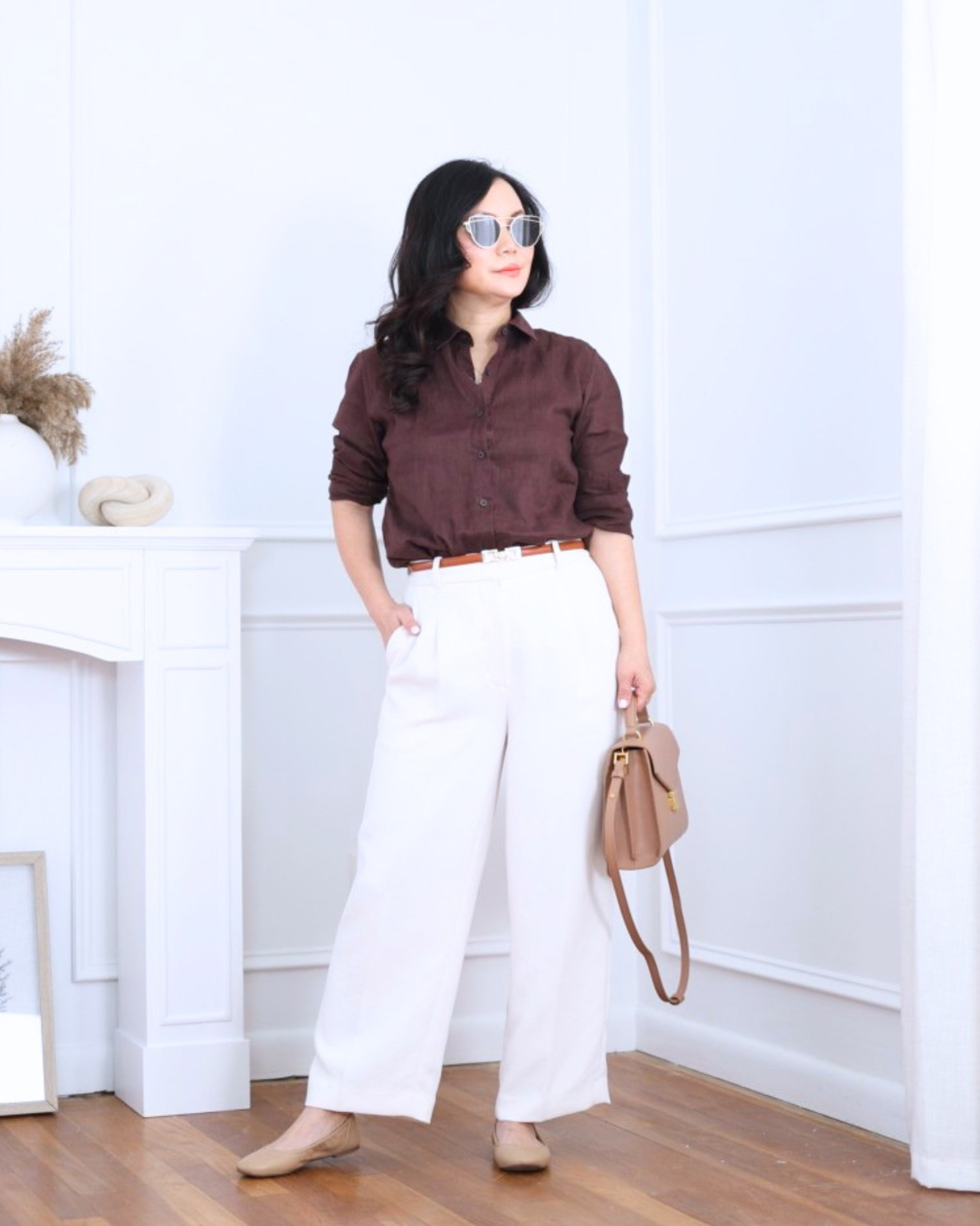 Linen shirt from Uniqlo paired with Aritzia pants and Amazon ballet flats — light, easy, and effortlessly polished for everyday wear. I’m 5’2, wearing size XS.

#LTKPetite #LTKootd #LTKOver40