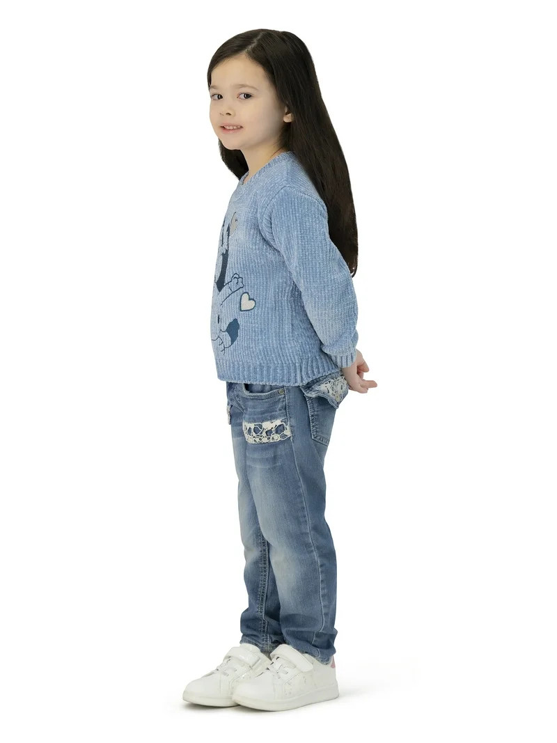 Bluey Toddler Girls Chenille Sweater, Sizes 12 Months - 5T | Walmart (US)