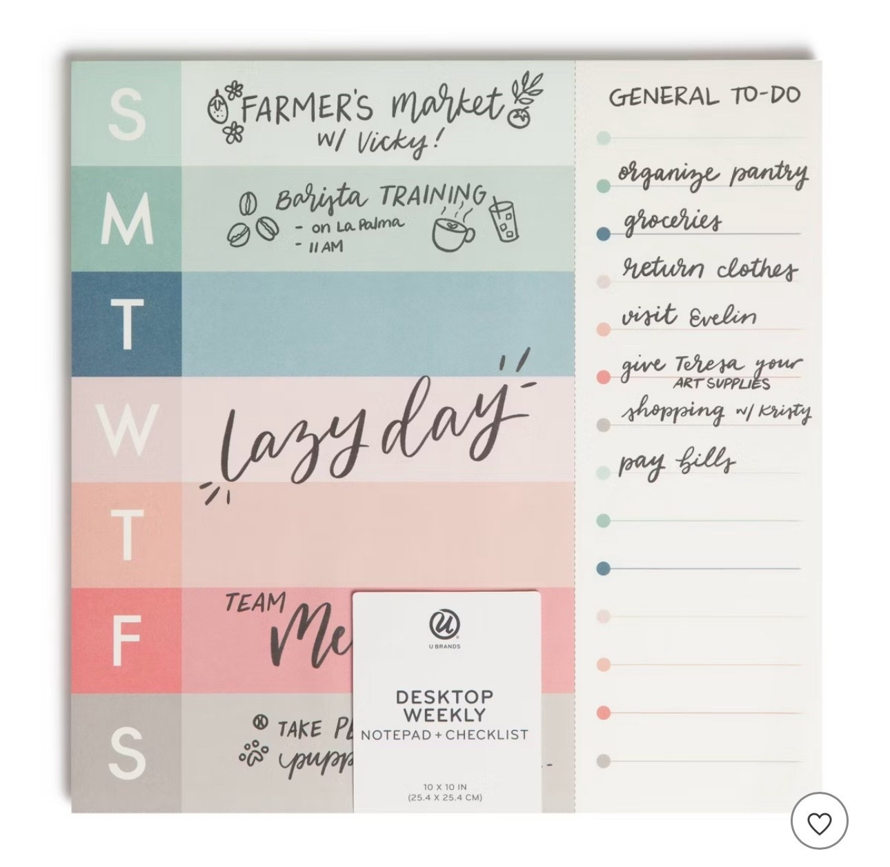 Undated weekly fear off calendar 
Affordable Planner 

#LTKmomlife #LTKdayinmylife #LTKHome