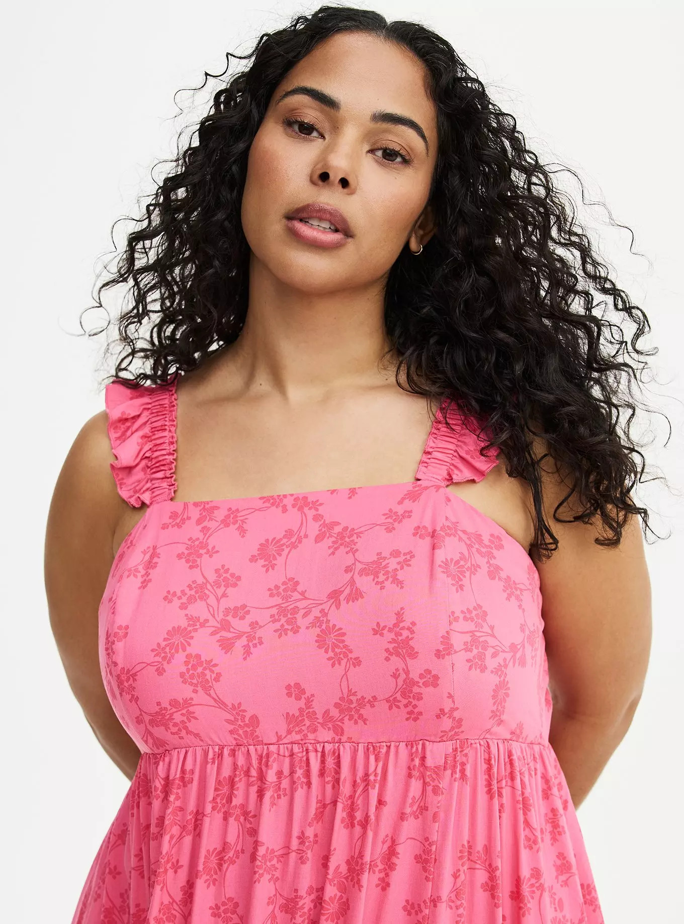 Ruffle Strap Tiered Maxi Dress | Torrid (US & Canada)