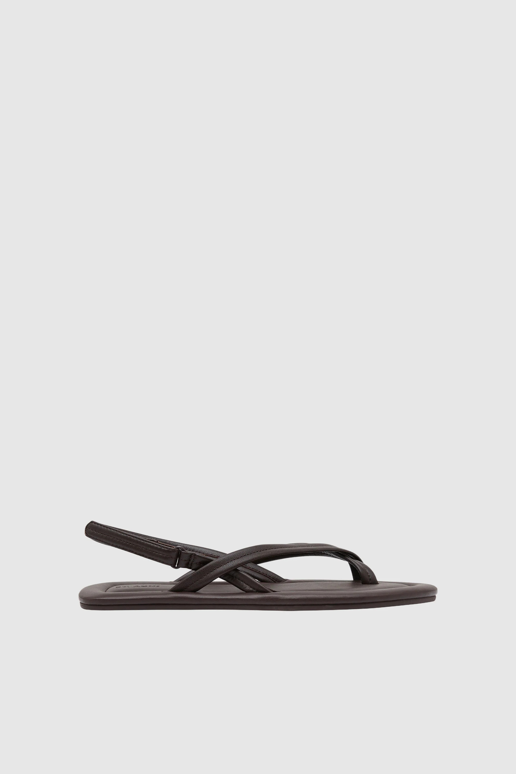 Cross Detail Sandal - Coffee | St. Agni (US, UK, EU)